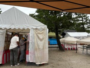 2024秋の古本まつり３日目　雨にもめげず終了しました。